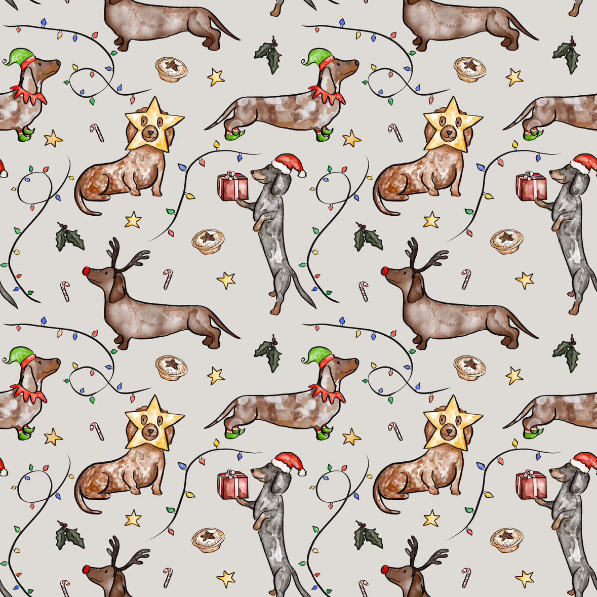 Dachshund Nativity