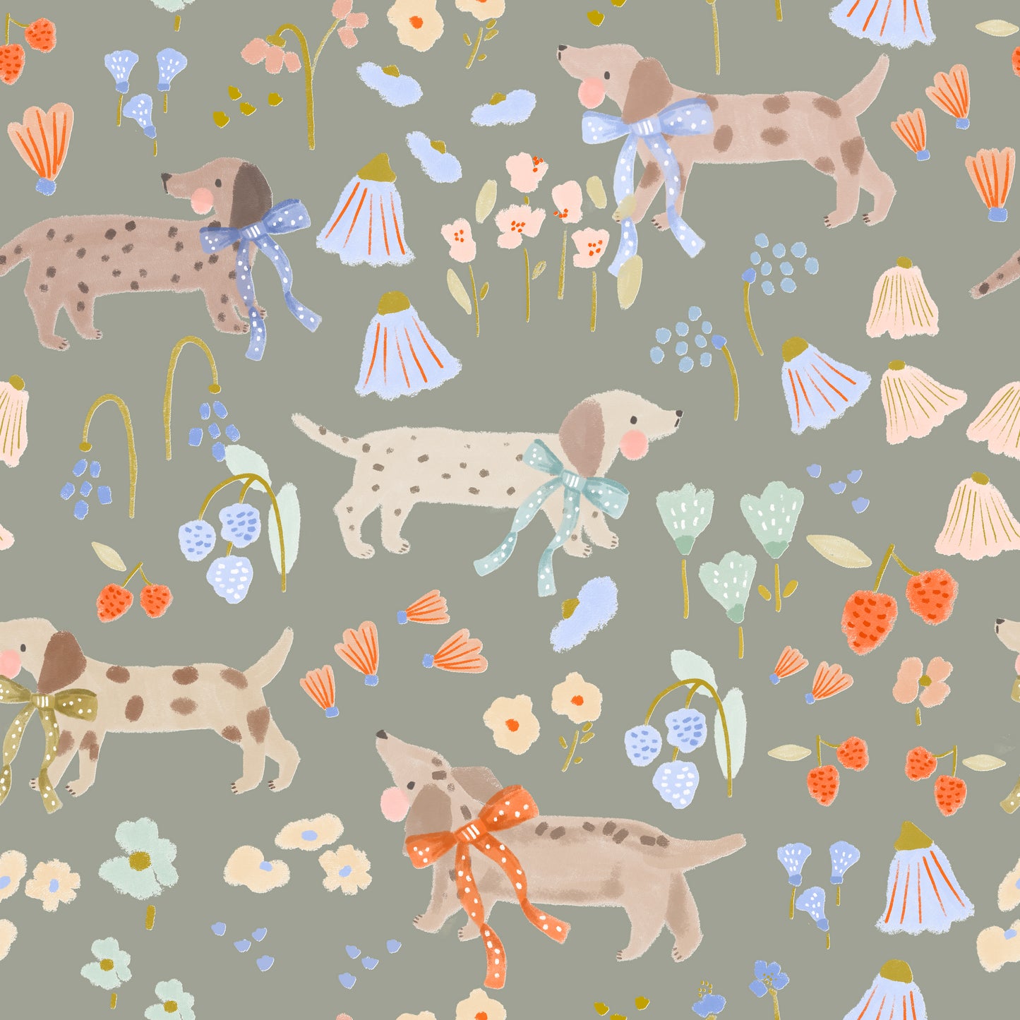 Moss Meadow zippy baby grow