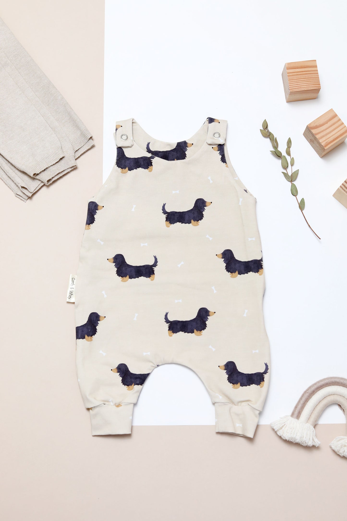 Nemo long haired dachshund romper