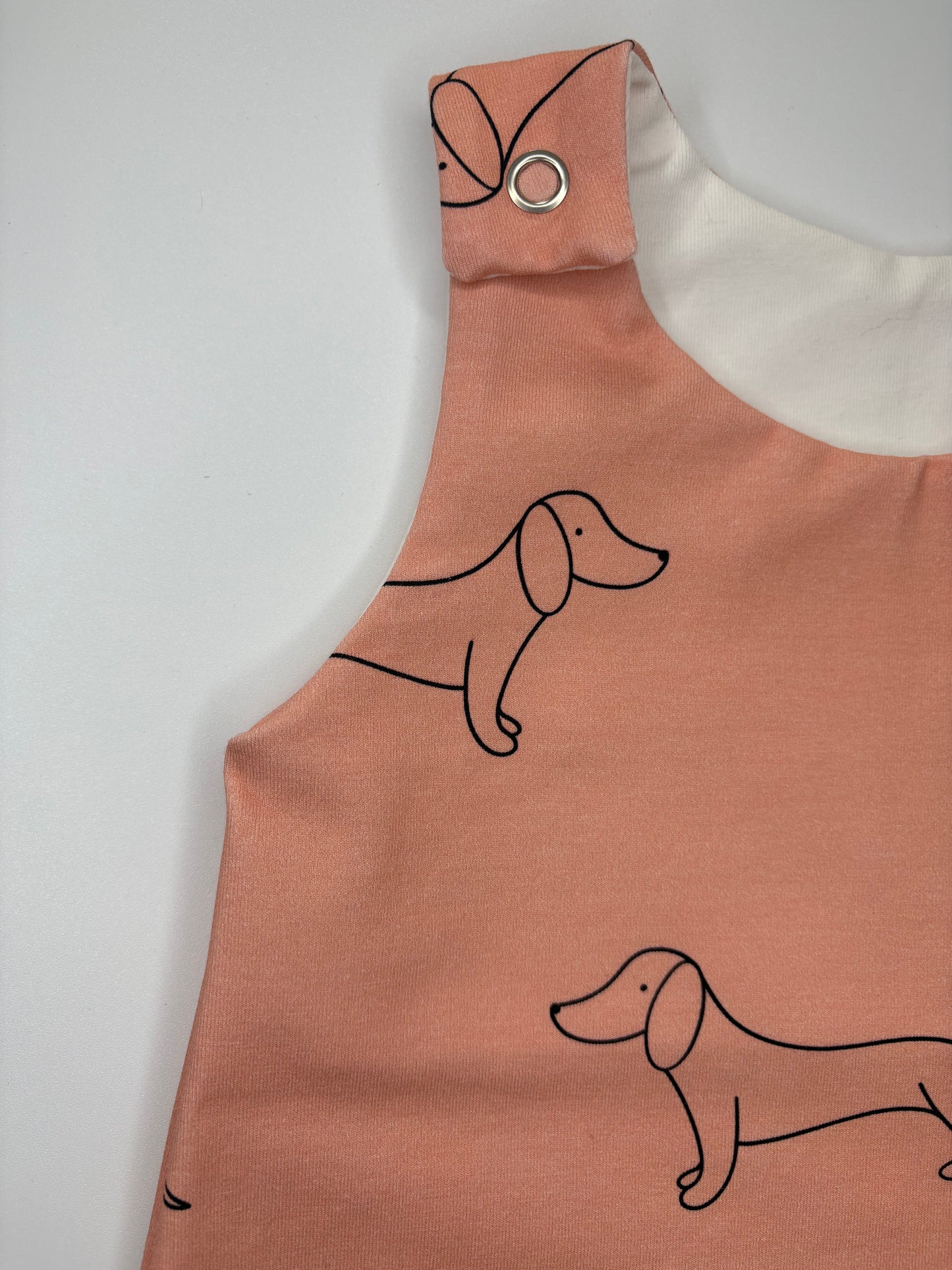Rose shortie sausage dog romper