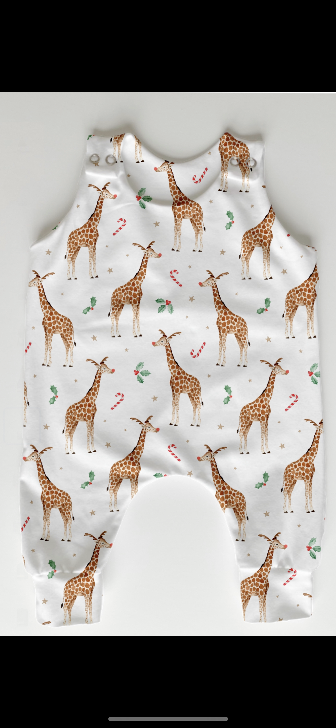 christmas giraffe romper