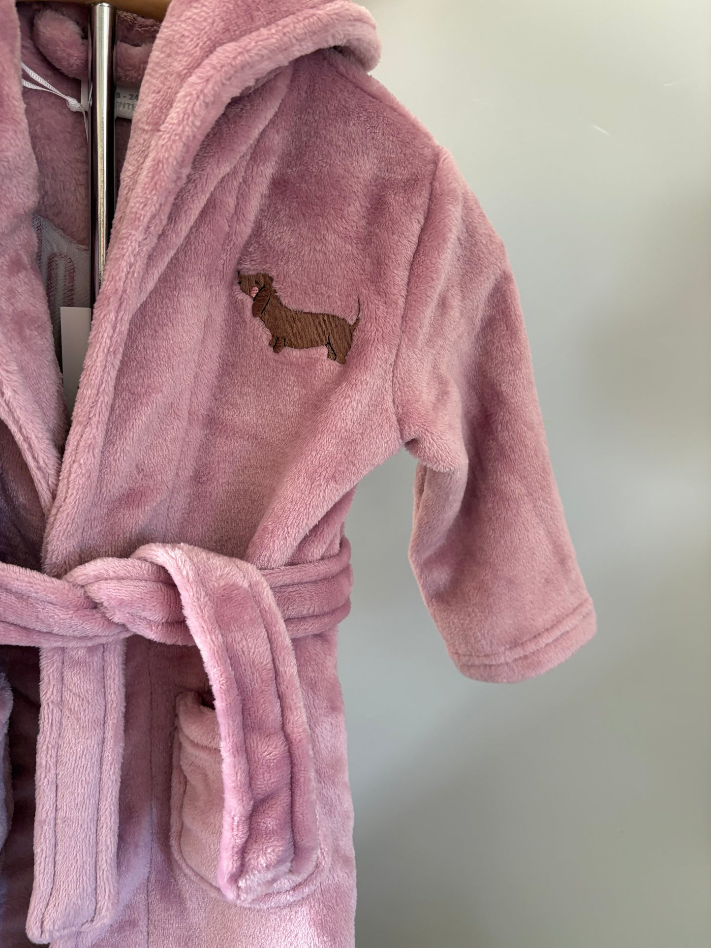Personalised dachshund dressing gowns