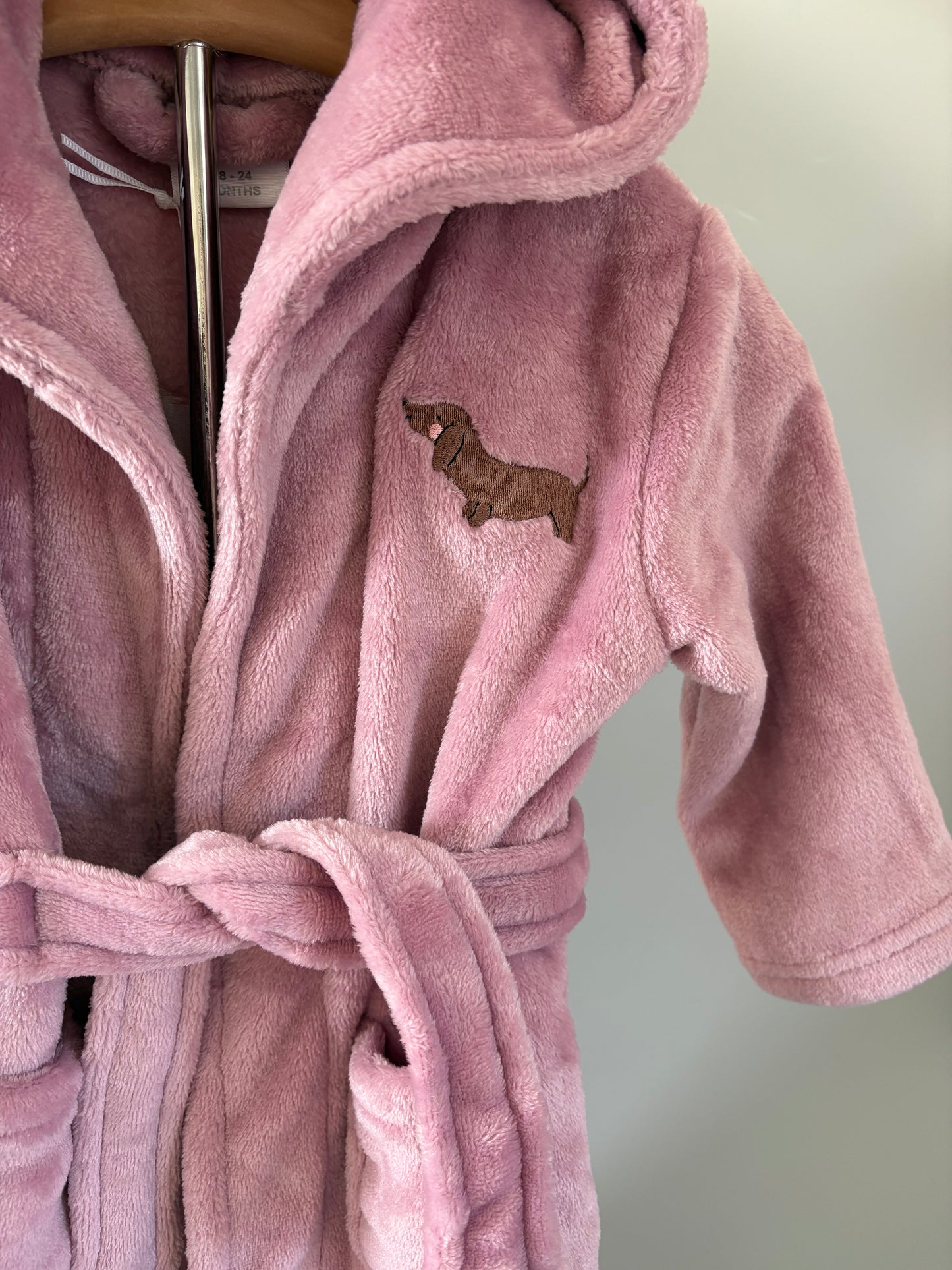 Personalised dachshund dressing gowns