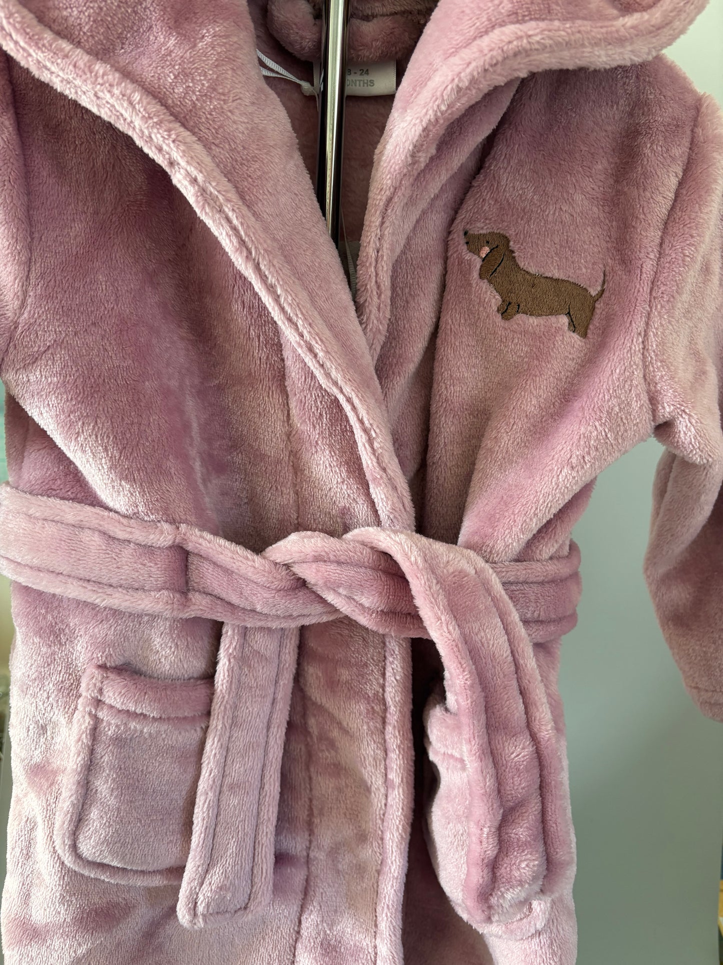 Personalised dachshund dressing gowns