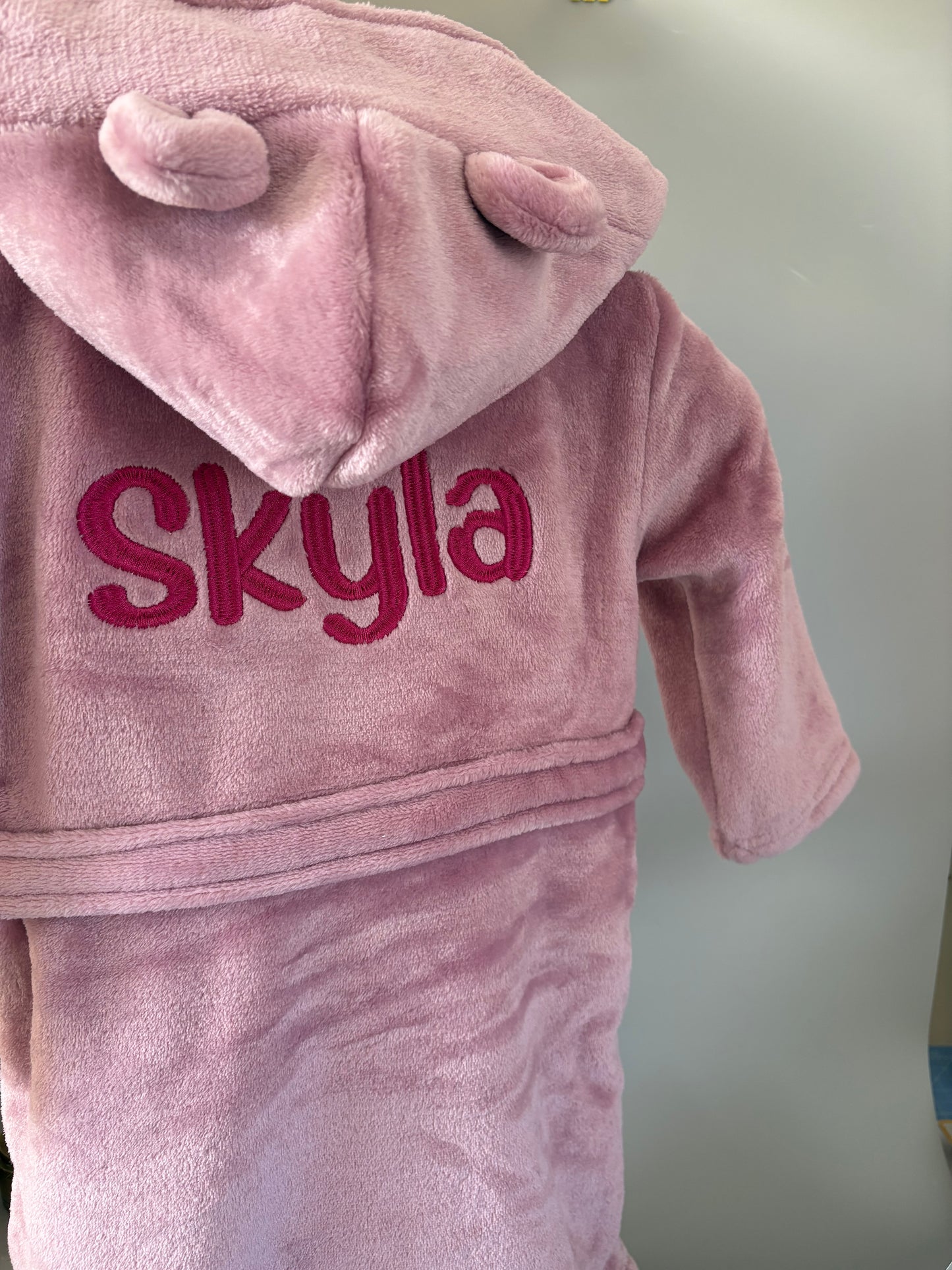 Personalised dachshund dressing gowns