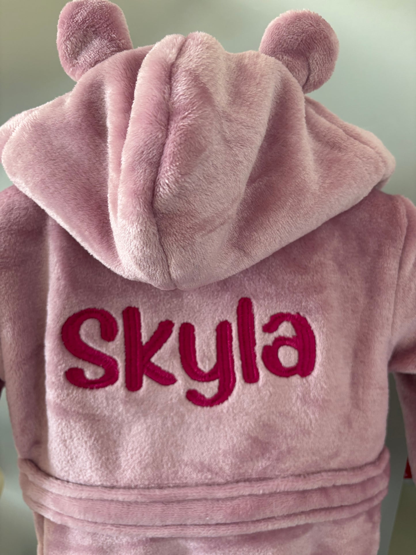 Personalised dachshund dressing gowns