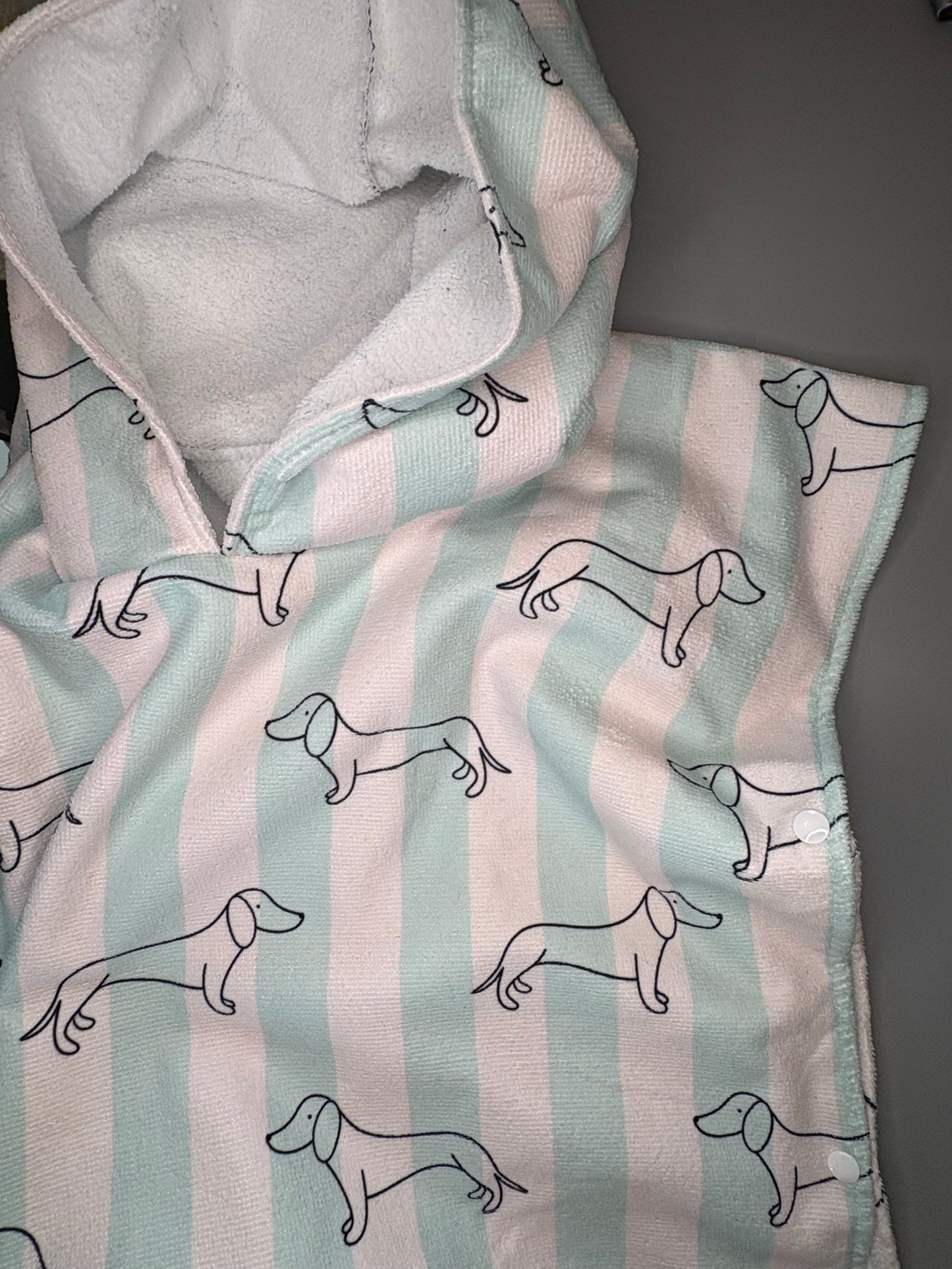 Swimming Sausage poncho towel