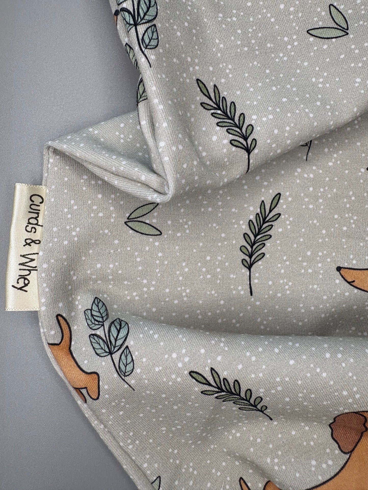 Olive sausage dog romper