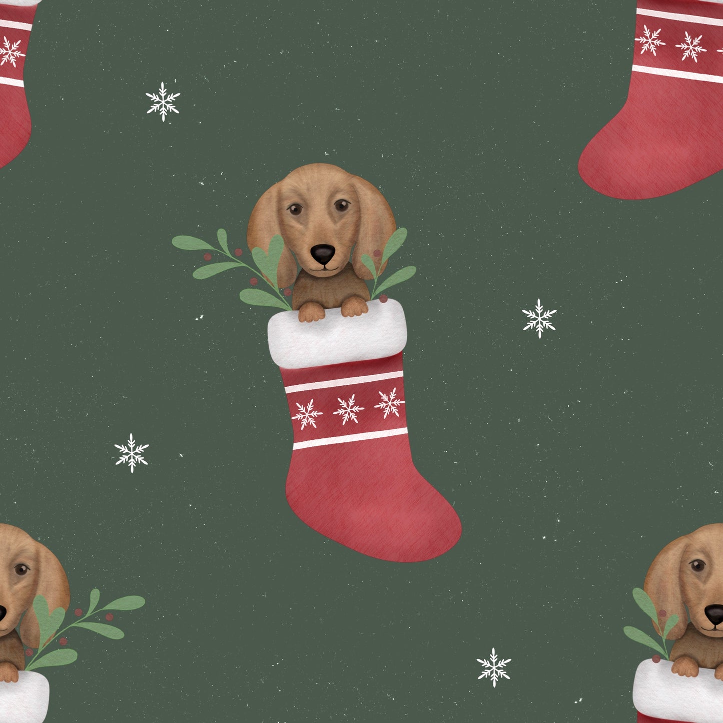 Green christmas stocking leggings