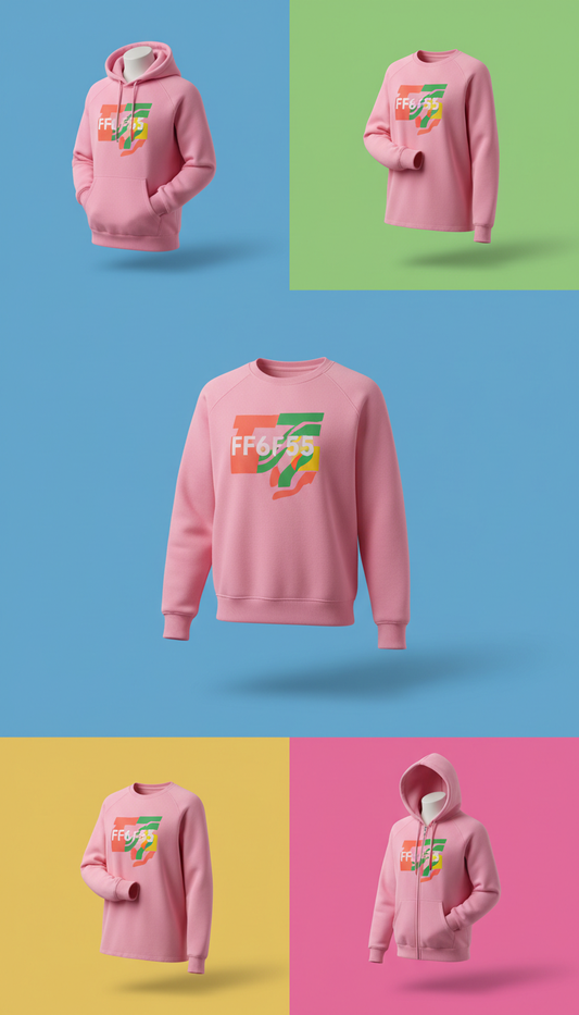 Bubblegum pink graphic sweater