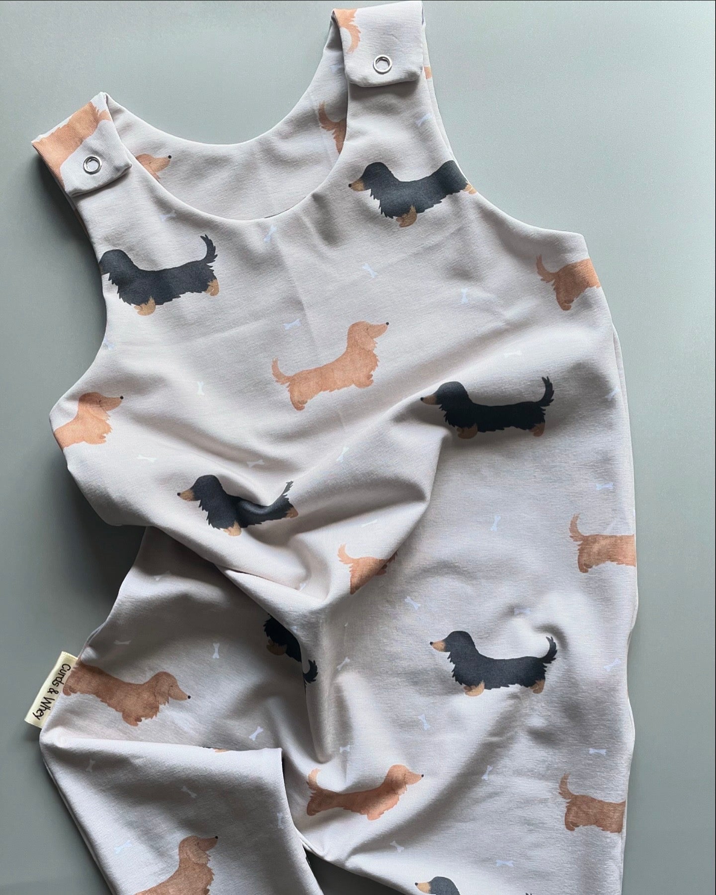 Floofs long haired dachshund romper