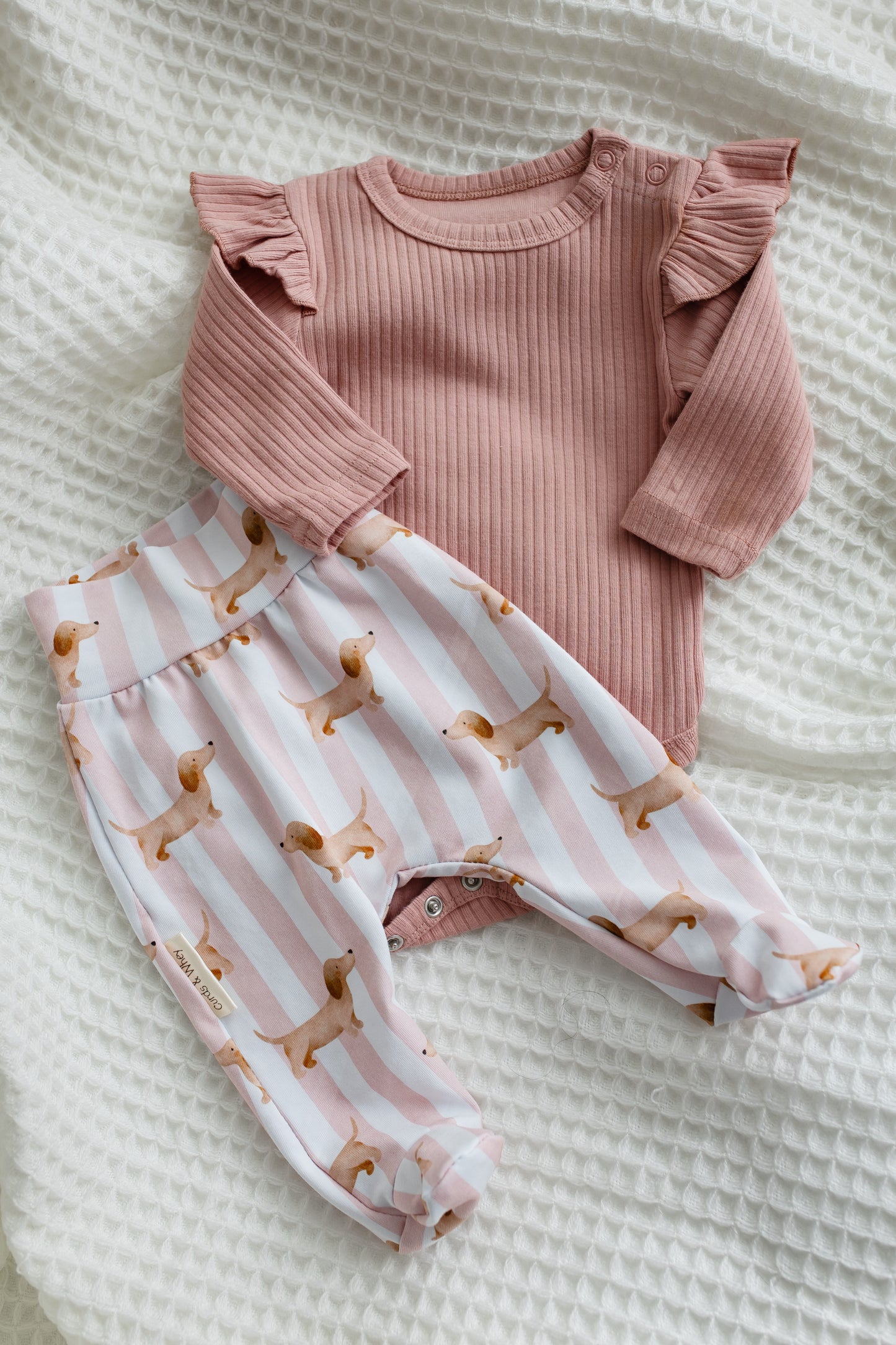 Li'l pup stripped footed leggings