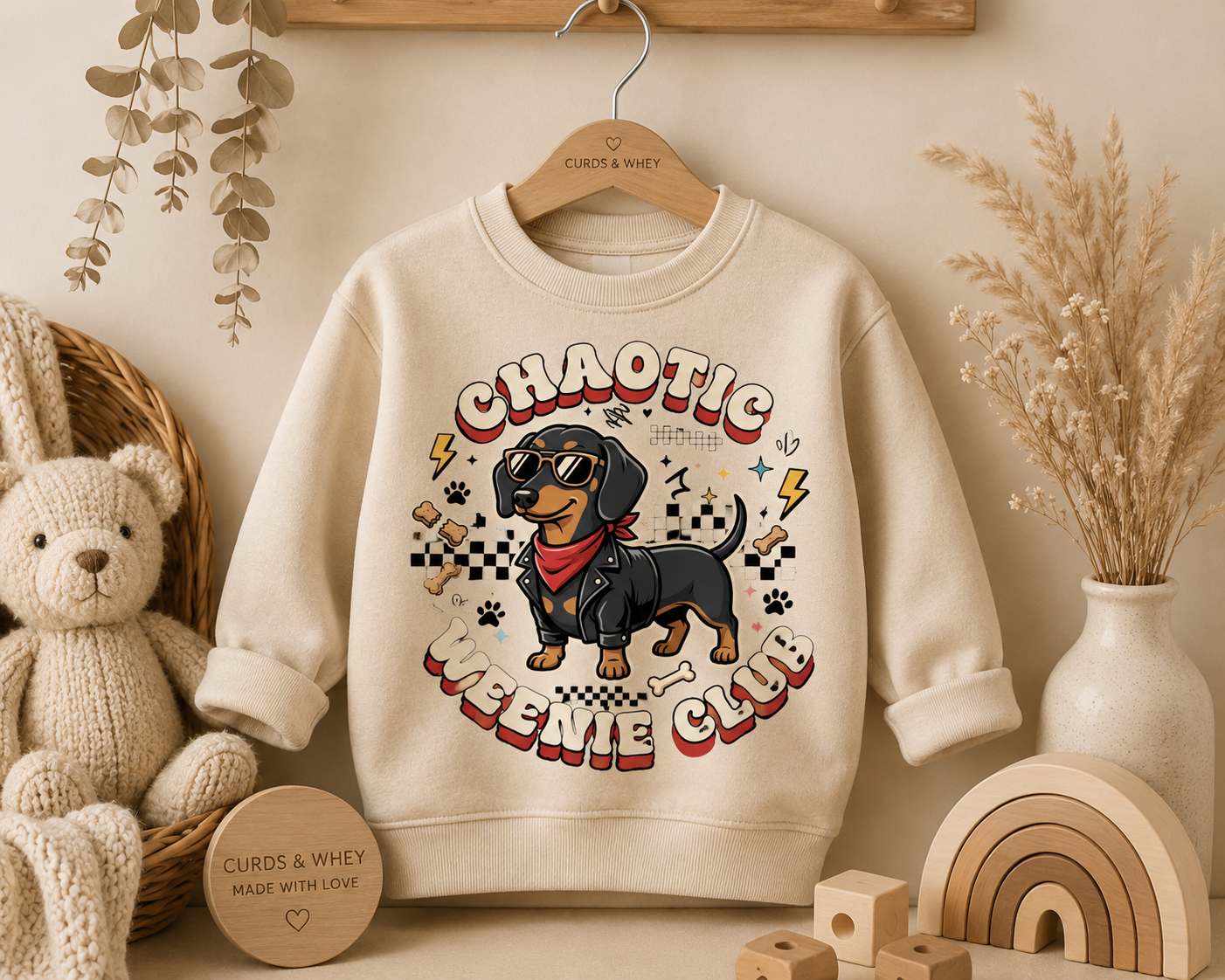 Chaotic weenie club sweater
