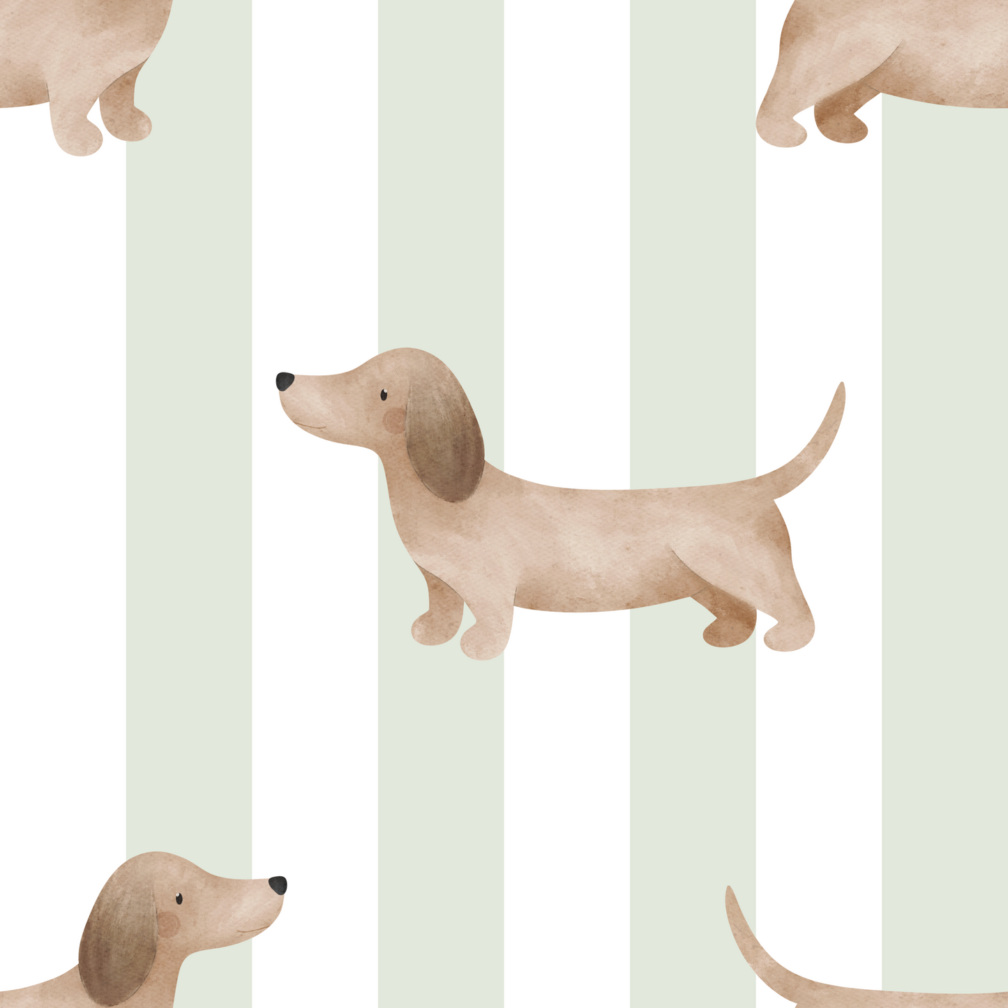 Imperfect Lil Pup striped footed romper