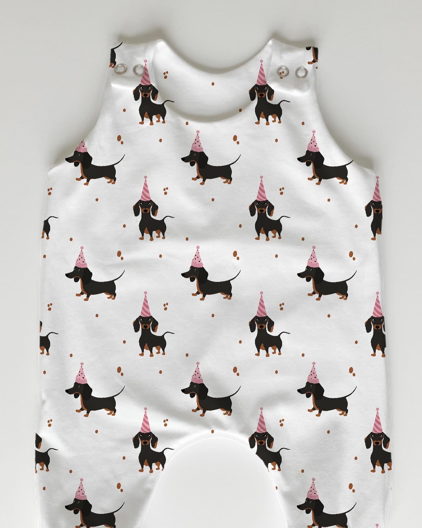 Dachshund birthday rompers