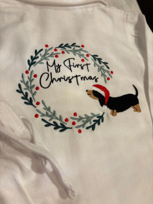 My First Christmas Personalised classic pawjamas