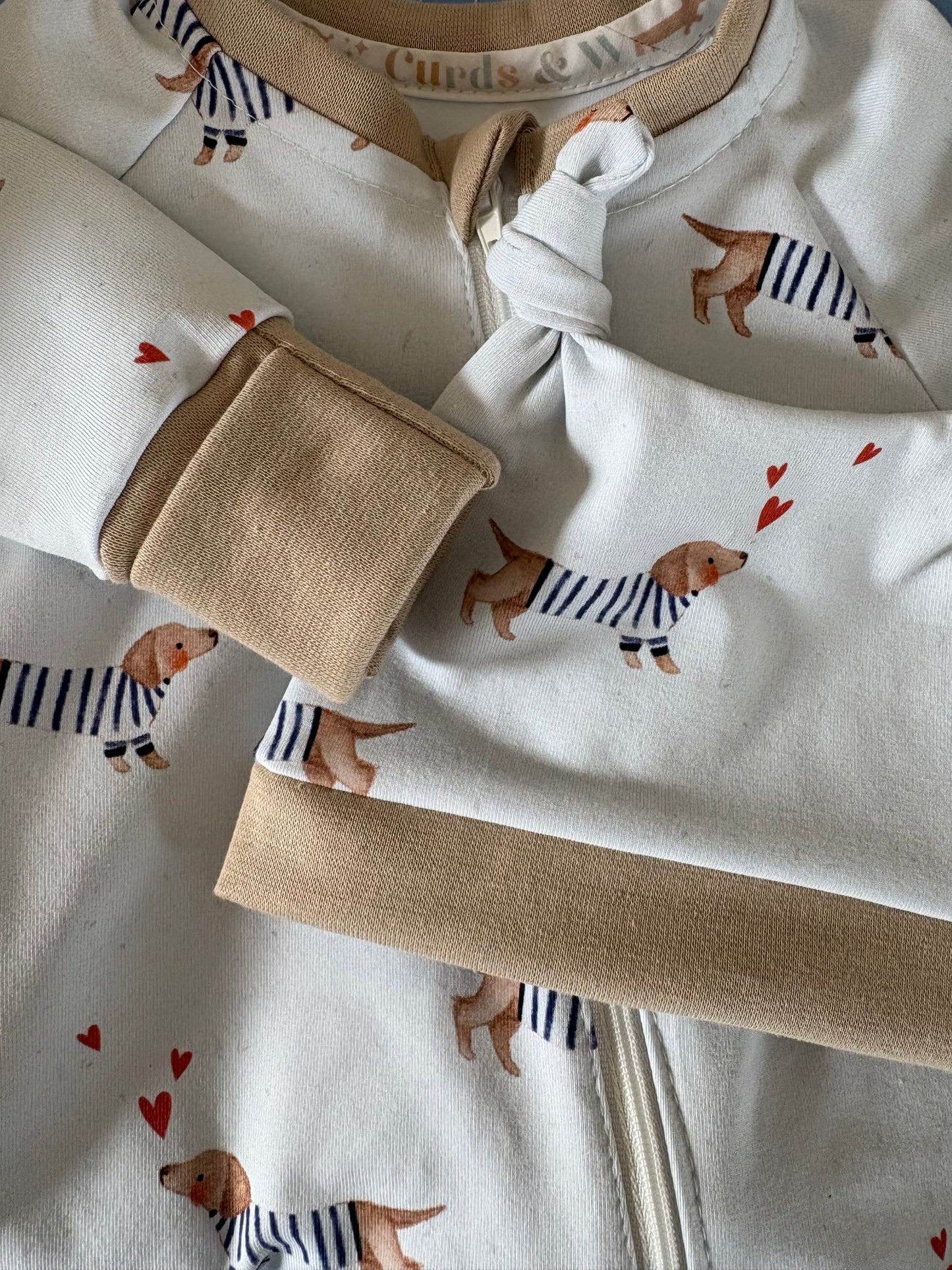 Bonjour sausage zippy baby grow