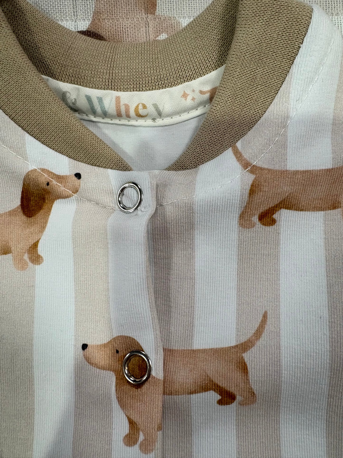 Li'l Pup popper baby grow