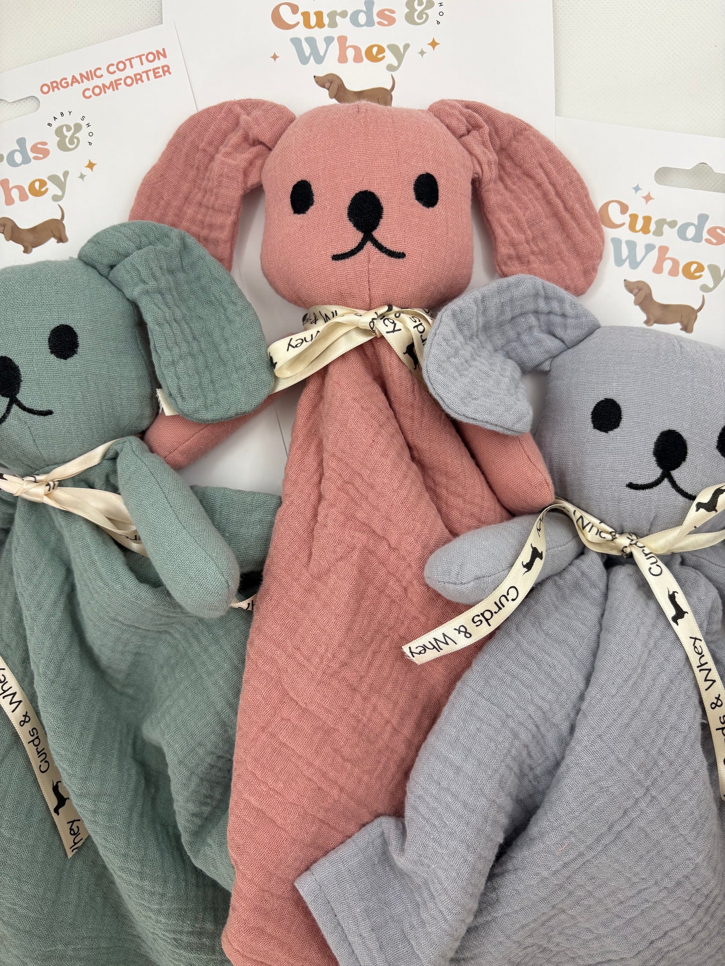 Puppy muslin comforter