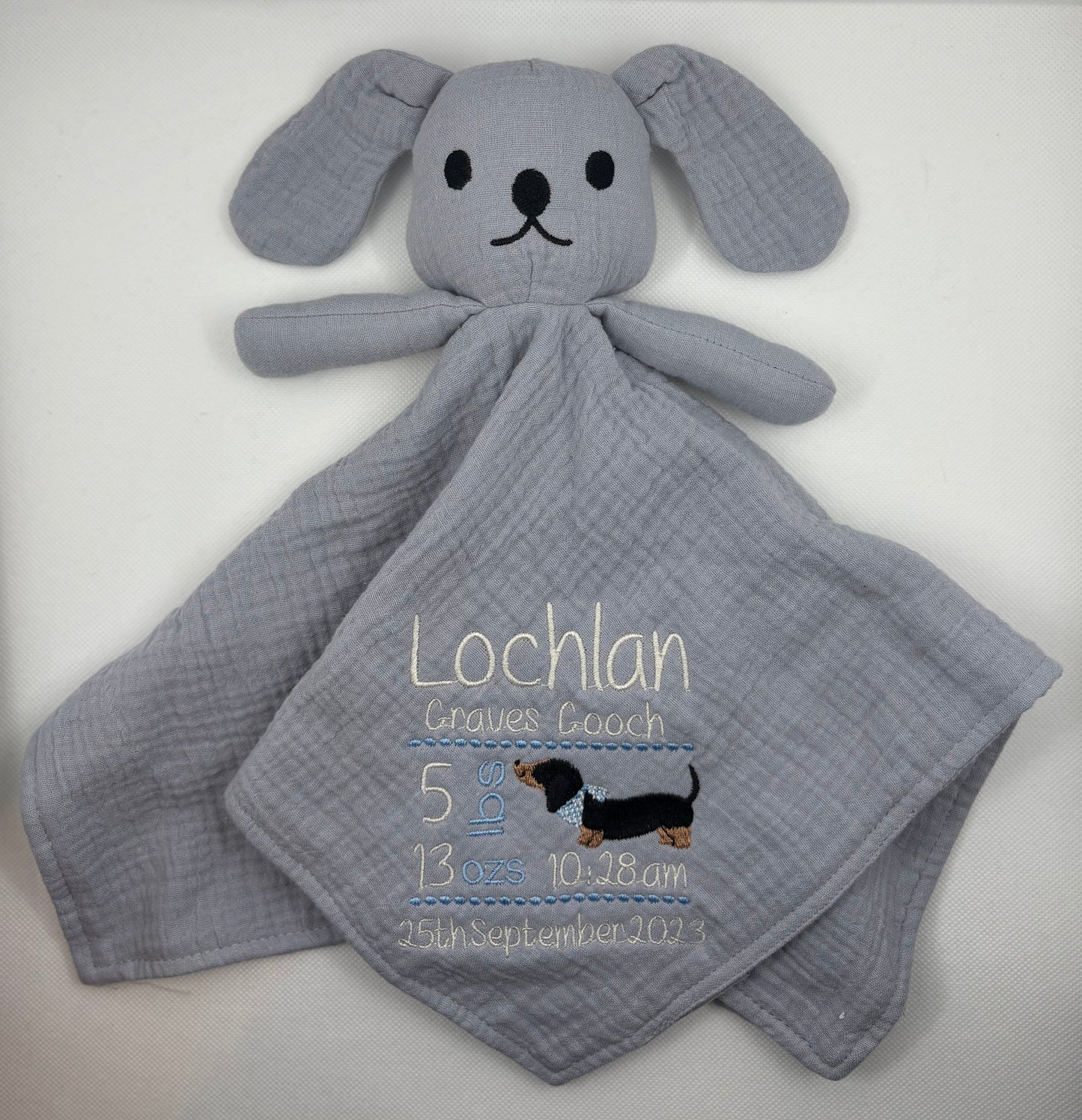 Puppy muslin comforter