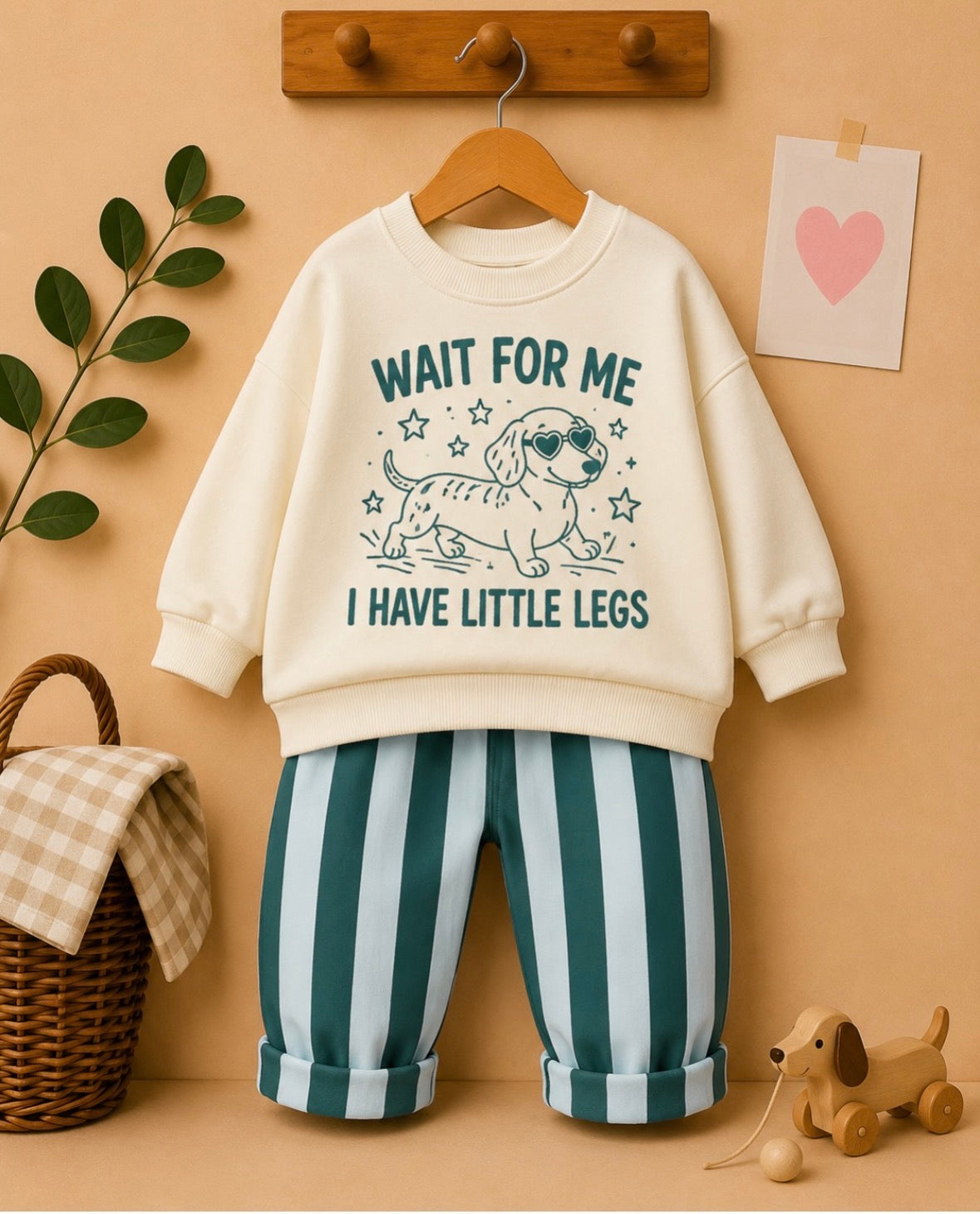 STRIPE JEANS AND SWEATER SETS