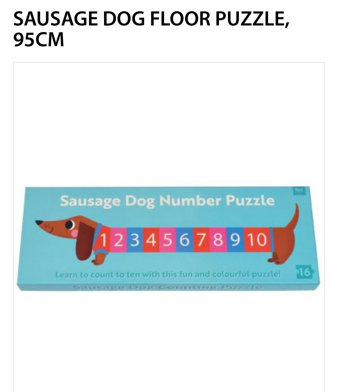 Sausage dog floor puzzle