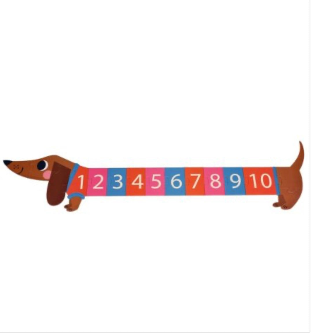 Sausage dog floor puzzle