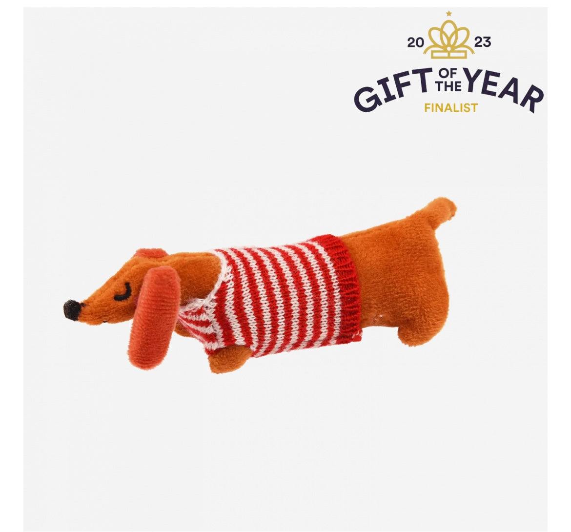 Sausage dog in a matchbox gift