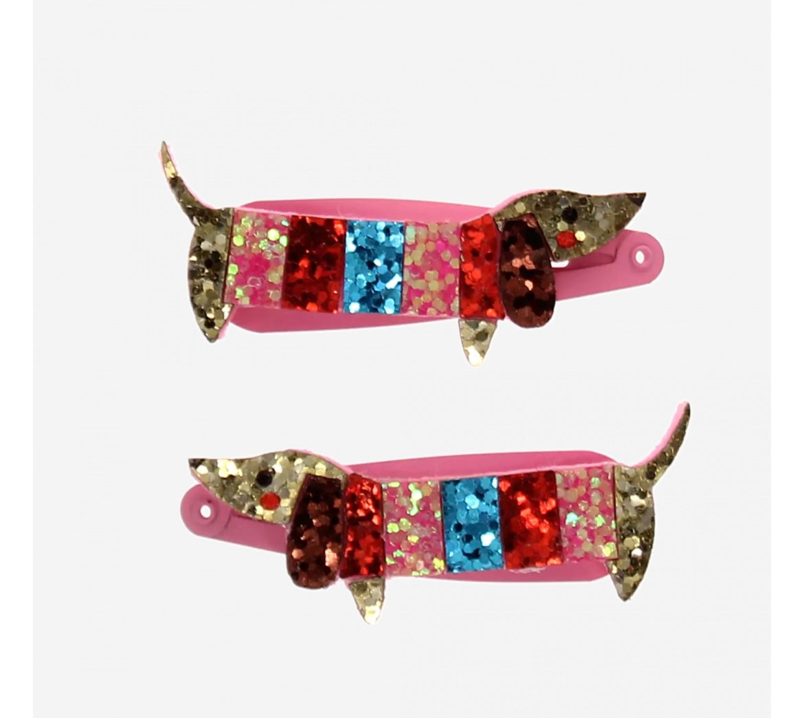 sausage dog hair clips