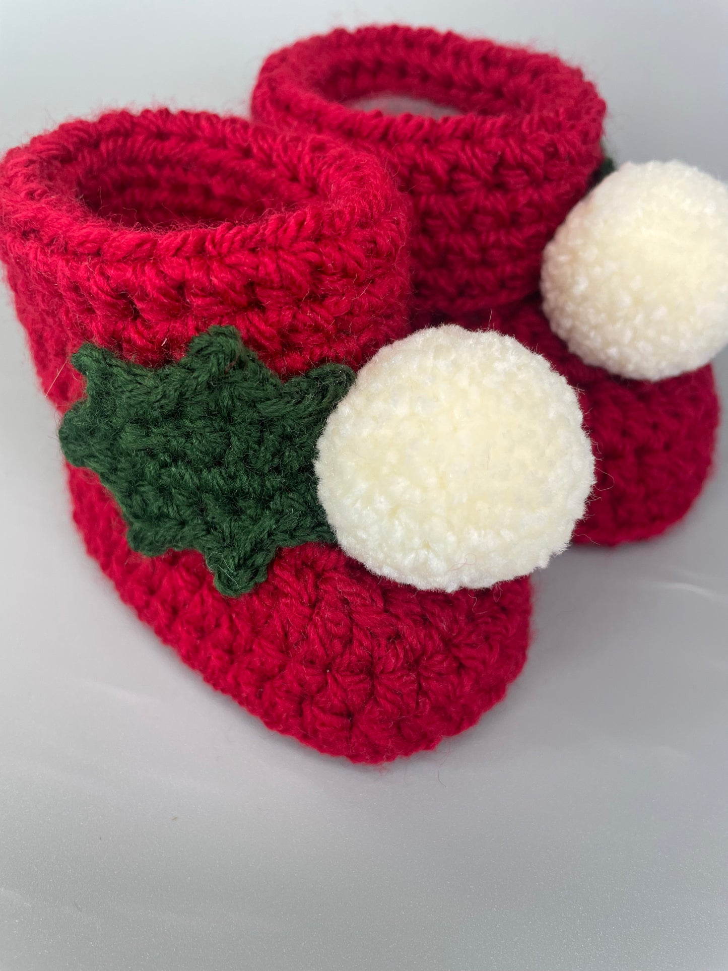 My first Christmas booties and hat