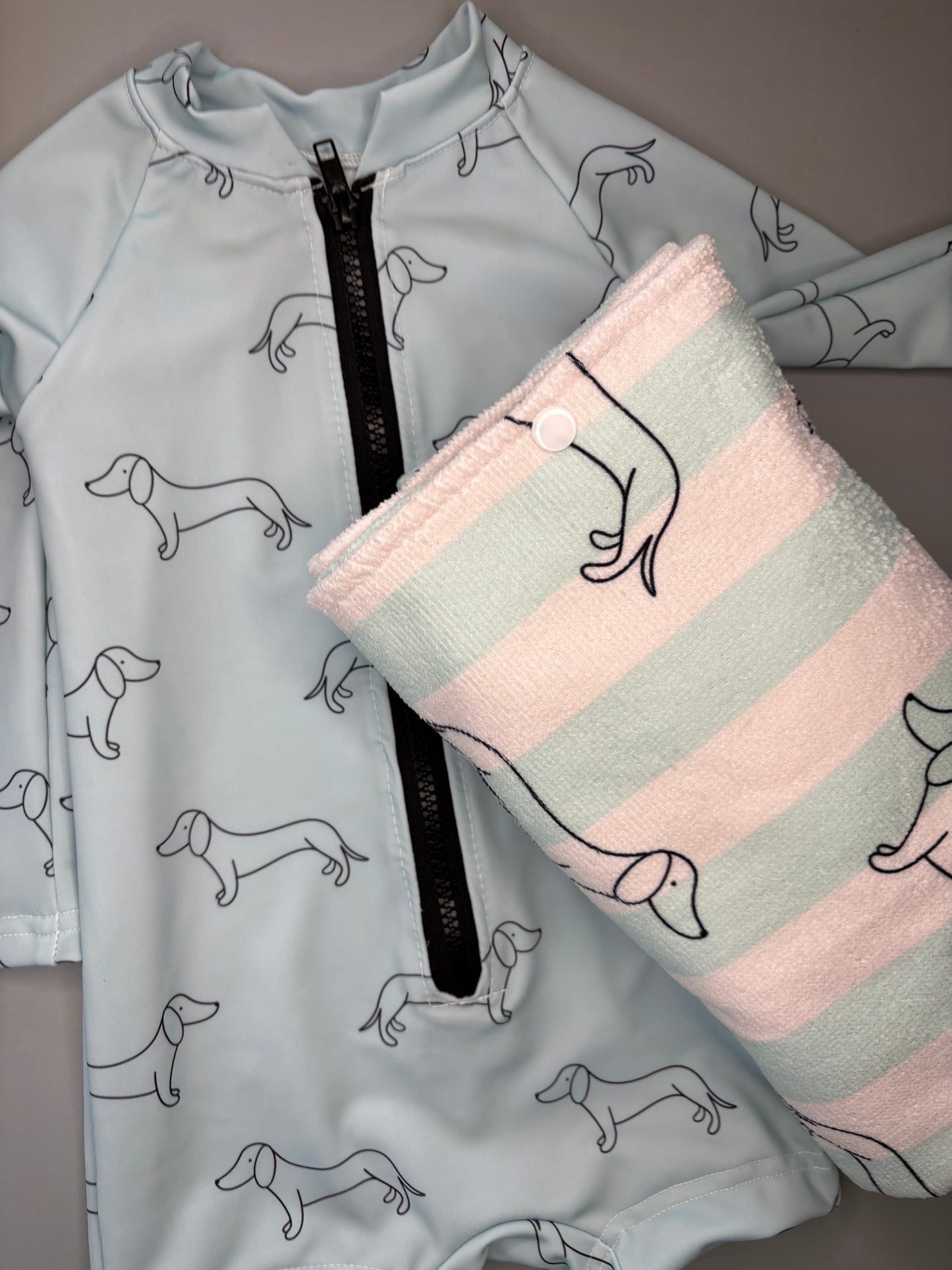 Swimming Sausage poncho towel